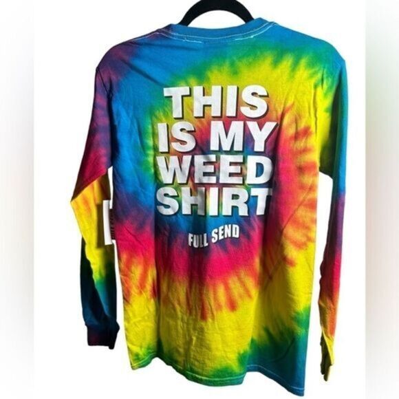 NWT Full Send Unisex Tie Dye Long Sleeve Graphic Tee Shirt - Size Small - Picture 1 of 6